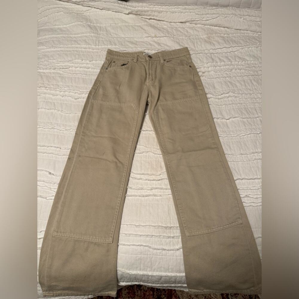 Zara Beige Carpenter Jeans/Pants